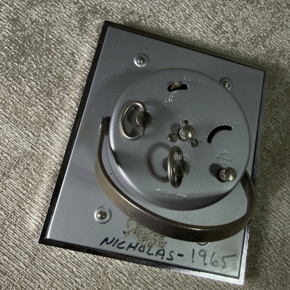 Vintage Alarm Clock From West Germany- OVEROCEAN It Works!